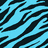 Six distinct color variations of a tiger-stripe pattern arranged in a , each with black stripes on a solid background color