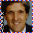 Two side-by-side pixelated portraits with red-blue border, each labeled vertically; central text reads 'or' above sequential phrases.