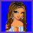 Pixel art contact sheet showing a female character's full body, torso, and legs across three frames with text below each frame reading "Boys like", "Blondes but they", and "LOVE Brunettes" on blue backgrounds.