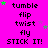 A bright pink background displays repeated text phrases and scattered star shapes in green and purple.