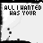 30 pixel-art frames showing text 'ALL I WANTED WAS YOUR LOVE' with evolving red heart symbols below the word 'LOVE'