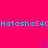 A bright pink background displays cyan pixelated text and two purple pixelated hearts at the bottom. The text repeats 'Motoshos4C' with a slight horizontal shift. The hearts remain static throughout the animation.