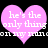 Two pink hearts with white text on a black background, each heart displaying the phrase 'he's the only thing on my mind' in pixelated font.