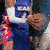 Animated sequence showing a basketball player in blue jersey with 'EAST' and number 3, performing actions including raising arm and shooting.
