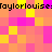 Pixelated of pink, orange, and yellow squares with repeated black text 'taylorlouise' across top and bottom edges