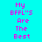 Pixelated text 'My BFFL'S Are The Best' displayed across three on cyan background with blue highlight shifts
