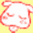 A split-frame contact sheet showing a pixelated red and white character icon on the left against yellow background, with "Anime IM" text on black background on the right.