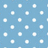 Blue background with white polka dots and orange text reading "I think I love you" in pixelated font.
