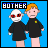 Animated sequence of two cartoon characters against a blue background, with 'BOTHER' text at top left.