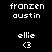 Four identical pixel art display text and symbols on varying background colors