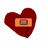 A broken heart icon with a bandage, shown in two color variations: red on white background and cyan on black background.