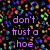 Four distinct pixelated text with colorful backgrounds and purple lettering, each displaying slang phrases