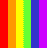 A 48x48 pixel animated contact sheet showing six sequential frames of a rainbow-striped pattern with dotted motion effects, arranged in a 3x2 grid on a gray background.
