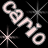 Animated contact sheet showing two frames of a pixelated icon with interconnected shapes and starburst effects on black background.