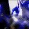 animated frames showing a person with short dark hair in various poses and expressions, including raised arms, head tilts, and mouth movements against blue-toned backgrounds