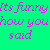 Static pixel art displays pink text on a bright green background with no visible motion or animation.