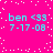 A static digital image with cyan text on a bright pink background featuring scattered white dots.