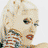 A 4-frame contact sheet of a pixelated animated icon featuring a blonde woman with red lips in various poses and expressions, including side profile, smiling face, and text overlay reading "Coolbuddy.com".