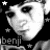 A 2x2 contact sheet of four black-and-white animated frames featuring a stylized face with dark eyes and tears, surrounded by small stars on a transparent background.