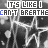 Animated contact sheet of a 48x48 pixel buddy icon showing repeated text "IT'S LIKE I CAN'T BREATHE" over star-shaped figures in grayscale with blue accent on the word "CAN'T".