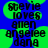 Pixelated text on blue and green background with visible animation changes between frames.
