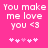 Pixelated text and symbols on a bright pink background with two identical side-by-side sections.
