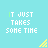 Pixelated text and yellow triangles on a cyan background with animated color changes in specific letters.