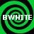 Four identical green and black spiral patterns arranged in a with white text "BWHITE" overlaid on each quadrant