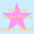 A light blue background features four identical pink star shapes with orange text reading "Tell Me Something I DON'T KNOW!" arranged in a