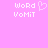 Pixelated text and heart symbol on pink background, with two identical side-by-side layouts.