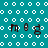Teal background with white circular patterns and repeated dark text 'm0g' in four positions, with a white zigzag line across the middle.