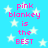 Pixelated text on a blue starry background with animated star blur effects.