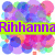 Pixelated image with vibrant purple, blue, pink, and green abstract shapes forming a background behind bold purple text on a bright green banner.