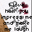 A pixelated text-based image with heart and flower symbols, split into two showing sequential phrases