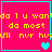four identical pink with cyan borders, each containing yellow pixelated text and changing heart symbols below the text