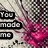 Animated icon with pink heart-shaped objects and text changing across frames, set against a checkered background.