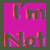 A four- of text and a smiley face on pink background with cyan-green glitch effect
