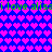 Pixelated icon with repeating heart pattern and green text reading 'i love alisai' on blue background.