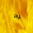 A static image with a yellow-orange gradient background and three instances of the text 'ily' in black pixelated font.