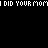 Pixelated text repeats 'I DID YOUR MOM' and 'A FRUER' with green-highlighted 'SANDWICH' variations on black background.