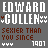 Pixelated text displays 'EDWARD GULLEN' in white with brown hearts, 'SEXIEST THAN YOU SINCE' in brown, and '1901' below on a gray background.