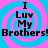 Four identical display text over a blue and pink spiral background with pixelated font