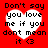 Red background with four identical white heart-shaped text boxes containing black pixelated text and a small smiley face.