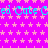 A static image with a bright pink background covered in small light pink stars, featuring repeated cyan text 'ed Cute C' across three horizontal