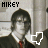 A 4-frame animated contact sheet showing a person in graduation attire with varying text colors and cursor icons across frames.