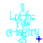 A cyan pixelated icon with 'Luther' and 'Charity' text, featuring a small blue plus sign that changes to an asterisk then disappears across frames.