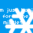 White snowflake-shaped icons on a blue background with partial pixelated text fragments reading "m just", "for", and "mi".