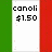 Pixelated text on a green-white-red striped background with gray and white sections, showing pricing and thematic phrases.