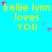 Yellow text 'kellie lynn loves YOU' on cyan background with scattered pink and blue stars, some frames showing star movement.