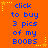 Static orange background with blue text reading "click to buy 3 pics of my BOOBS" repeated in six identical , each bordered by yellow star-shaped decorations